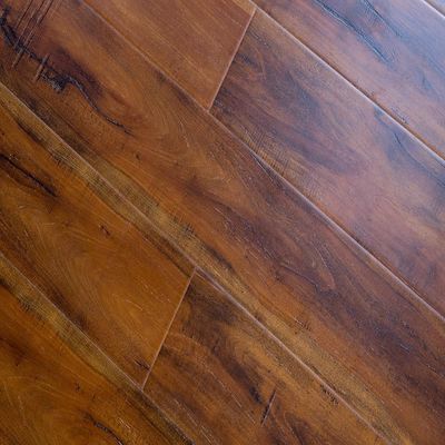 7mm 8mm 12mm Thinness Κρυστάλλινο HDF στρωμένο δάπεδο Αδιάβροχο και Κρυστάλλινο καθαρό