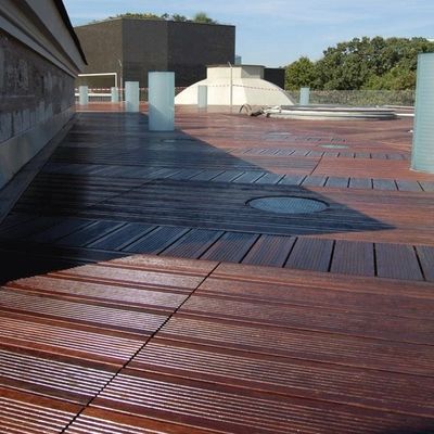 Εξωτερικά αντρίποδα Piso Bambu Strand Woven Carbonised Bamboo Decks για δάπεδα από μπαμπού