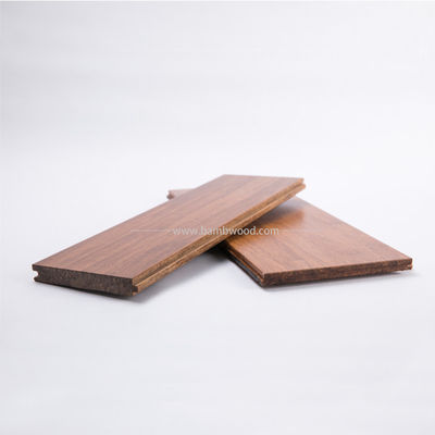 Πάνω από το βαθμό / ξύλινο υπόγειο Everjade Walnut Carbonised Strand Woven Bamboo Flooring Σύγχρονο σχεδιασμό