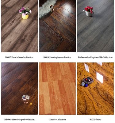 Επικοινωνιακό περιβάλλον 12mm AC5 HDF Υδροστερό ξύλινο δάπεδο