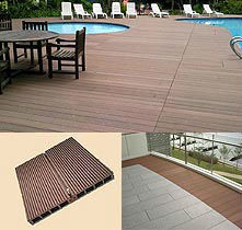 20ετής εγγύηση 3D ανάγλυφη Wpc Decking για εύκολη εγκατάσταση στο πάτωμα της βεράντας
