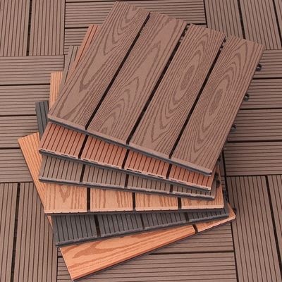 DIY Κλικ Κλειδώστε εξωτερικό δάπεδο ξύλο-πλαστικό σύνθετα πλακάκια για το δάπεδο κήπου
