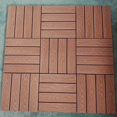 DIY Κλικ Κλειδώστε εξωτερικό δάπεδο ξύλο-πλαστικό σύνθετα πλακάκια για το δάπεδο κήπου