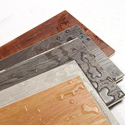 Σύστημα κλικ Unilin 4mm 6.5mm Herringbone PVC πλακάκια βινυλίου LVT πάτωμα σε χρώμα ξύλου