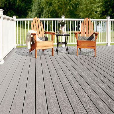 Καλύτερο Solid Core Piso WPC PVC Patios Timber Smooth 3D Embossing εξωτερικό σύνθετο κατάστρωμα