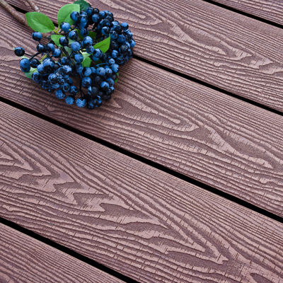Καλύτερο Solid Core Piso WPC PVC Patios Timber Smooth 3D Embossing εξωτερικό σύνθετο κατάστρωμα
