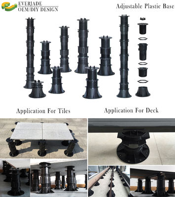 Μέγιστη διάμετρος 200 mm Συσκευές δαπέδου Everjade πλαστικές βάσεις για ξύλινη οροφή