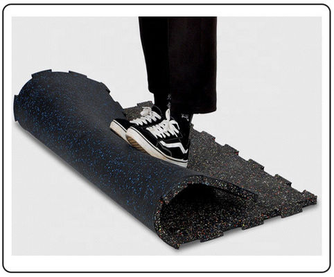 85% SBR Granules 15%EPDM Granules Eva Gym Carpet Plank για γκαράζ/υπόστρωμα ελαστικού δαπέδου