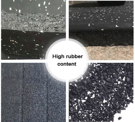 85% SBR Granules 15%EPDM Granules Eva Gym Carpet Plank για γκαράζ/υπόστρωμα ελαστικού δαπέδου