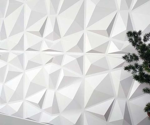 3D ανάγλυφο ύψος 22mm High Gloss Peel και Stick PVC τοίχο πίνακα τέχνης για το φόντο καναπέ